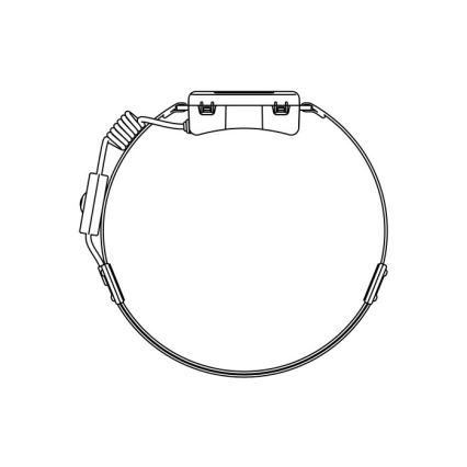 LED-uppladdningsbar pannlampa 2x LED/5V, 180 lm, 900 mAh, svart