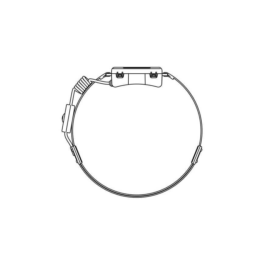 LED-uppladdningsbar pannlampa 2x LED/5V, 180 lm, 900 mAh, svart
