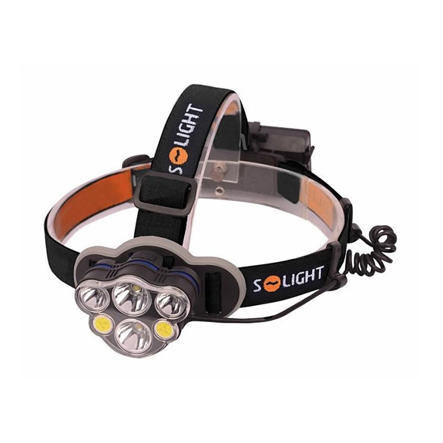 LED uppladdningsbar pannlampa LED/USB 2200mAh IP44