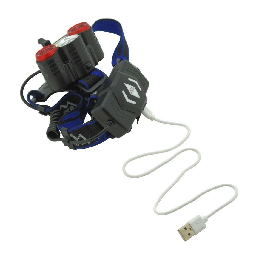 LED uppladdningsbar pannlampa LED/USB 670lm