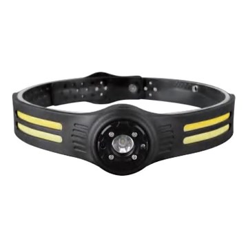 LED uppladdningsbar pannlampa med en rött ljus USB LED/3W/5V IP43 470 glansig 5 h 650 mAh