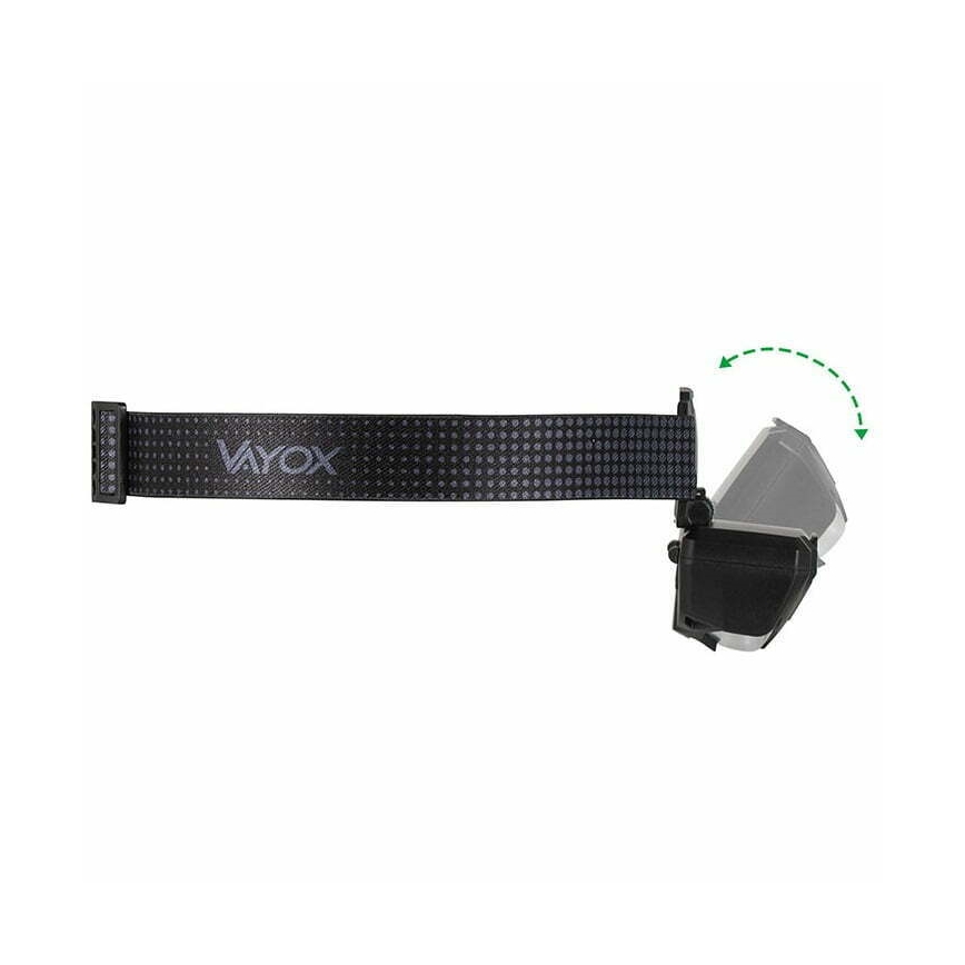 LED Ljusreglerad uppladdningsbar pannlampa med sensor och rött ljus 2xLED/5W/5V/3xAAA IP65 500 glansig 1200 mAh