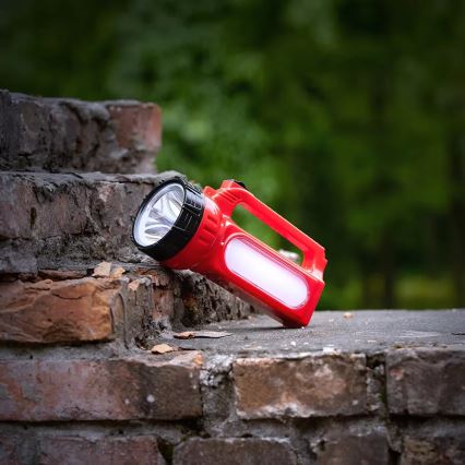 LED Uppladdningsbar solcell ficklampa LED/7W/230V 400 glansig 3200 mAh