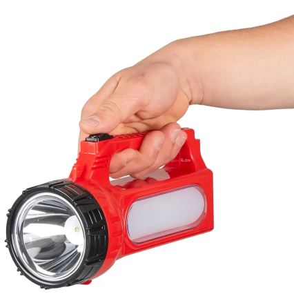 LED Uppladdningsbar solcell ficklampa LED/7W/230V 400 glansig 3200 mAh