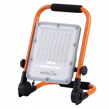 Dimmbar uppladdningsbar LED-reflektor med stativ LED/100W/3,2V 4500K 10000 mAh IP65 orange