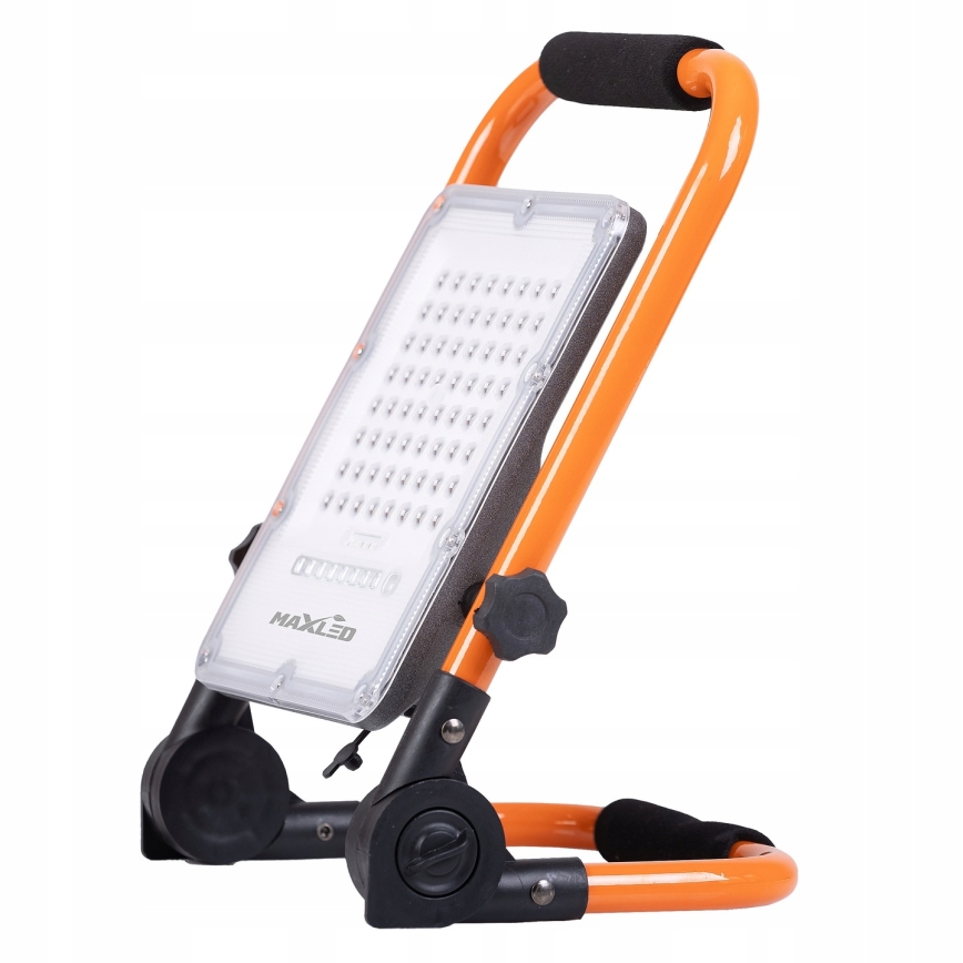 Dimmbar uppladdningsbar LED-reflektor med stativ LED/100W/3,2V 4500K 10000 mAh IP65 orange