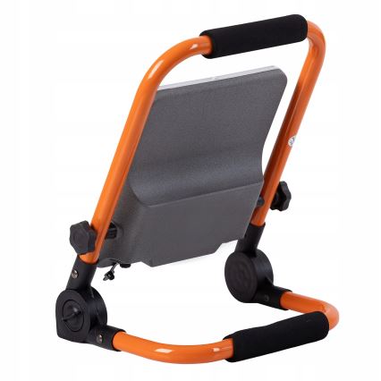 Dimmbar uppladdningsbar LED-reflektor med stativ LED/100W/3,2V 4500K 10000 mAh IP65 orange