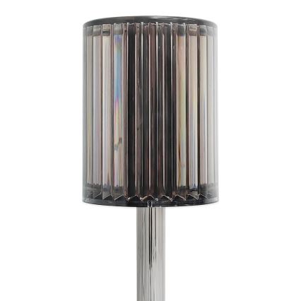 Uppladdningsbar beröringsstyrd LED-bordslampa SIMPLE LED/1W/5V 3000-6000K 2400 mAh rökgrå