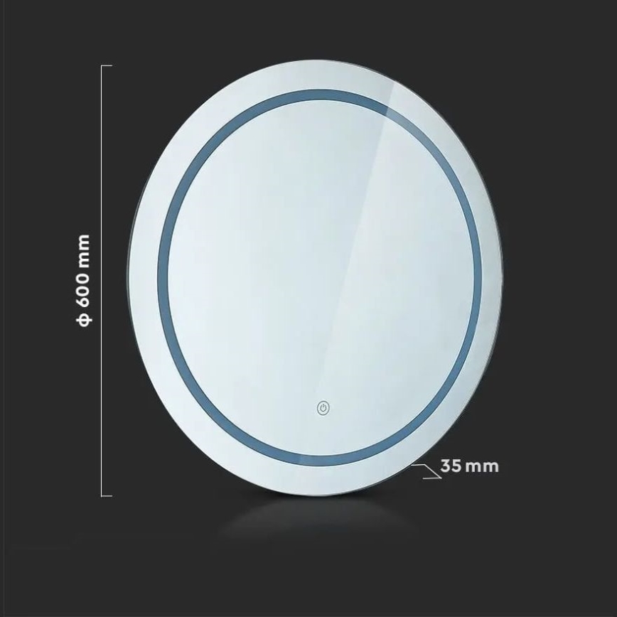 LED Uppvärmd badrumsspegel med belysning LED/25W/230V IP44 3000K/4000K/6400K