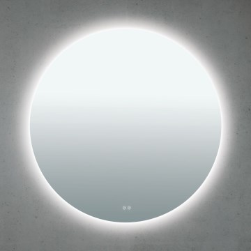 LED-uppvärmd väggspegel för badrum med bakgrundsbelysning FOCUS LED/30W/230V 3000/4200/6000K Ø 100 cm IP44