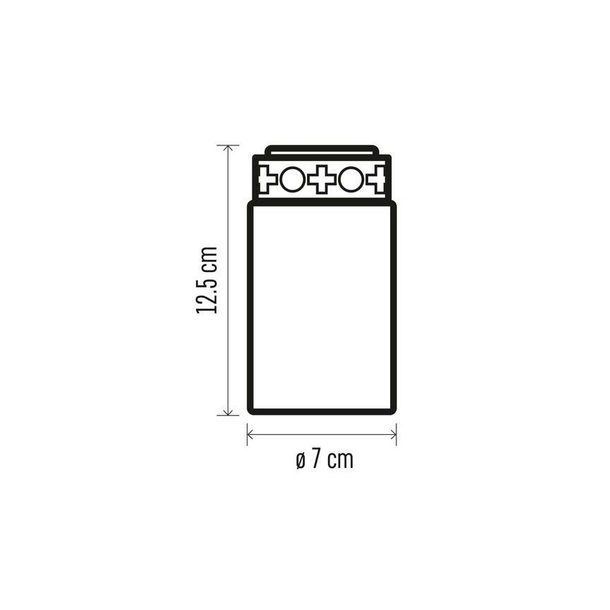 LED Utomhus  dekoration 1xLED/2xC IP44 röd 