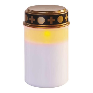 LED Utomhus  dekoration 1xLED/2xC IP44 vit 