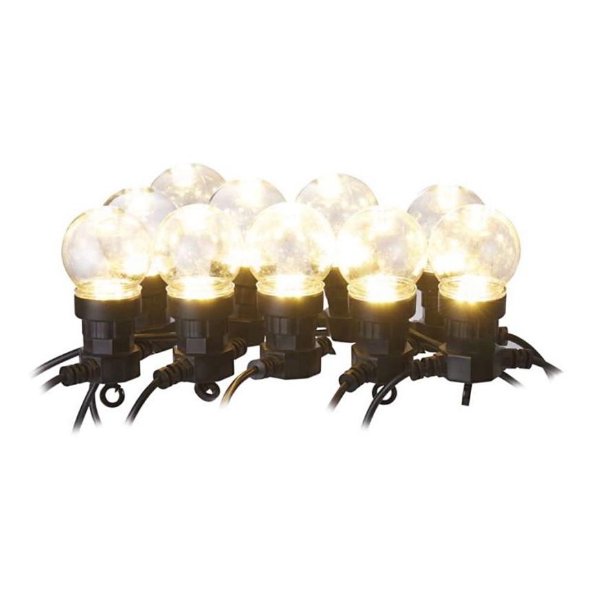 LED Utomhus  dekorativ kedja 10xLED/10m IP44 transparent 