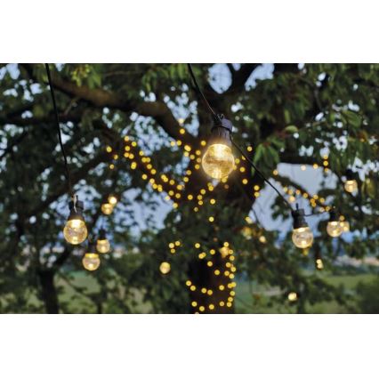 LED Utomhus  dekorativ kedja 10xLED/10m IP44 transparent 