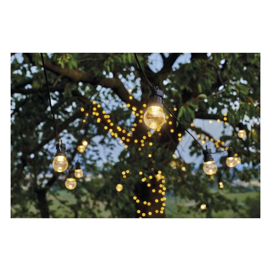 LED Utomhus  dekorativ kedja 10xLED/10m IP44 transparent 