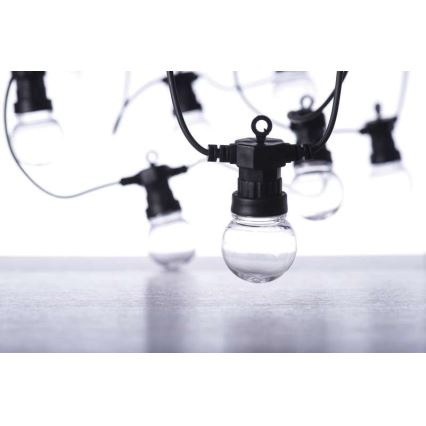 LED Utomhus  dekorativ kedja 50xLED/10m IP44 transparent 