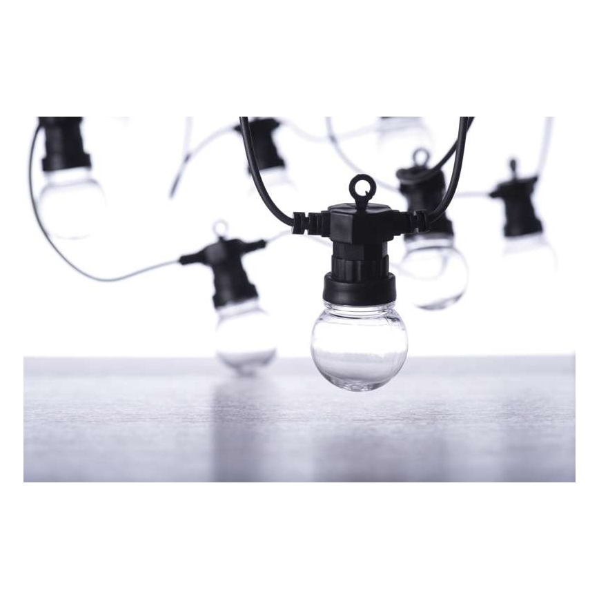 LED Utomhus  dekorativ kedja 50xLED/10m IP44 transparent 