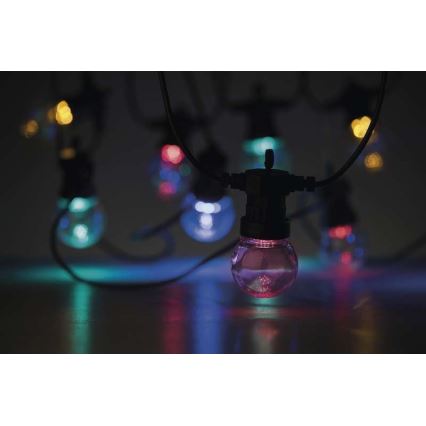 LED Utomhus  dekorativ kedja 50xLED/10m IP44 transparent 