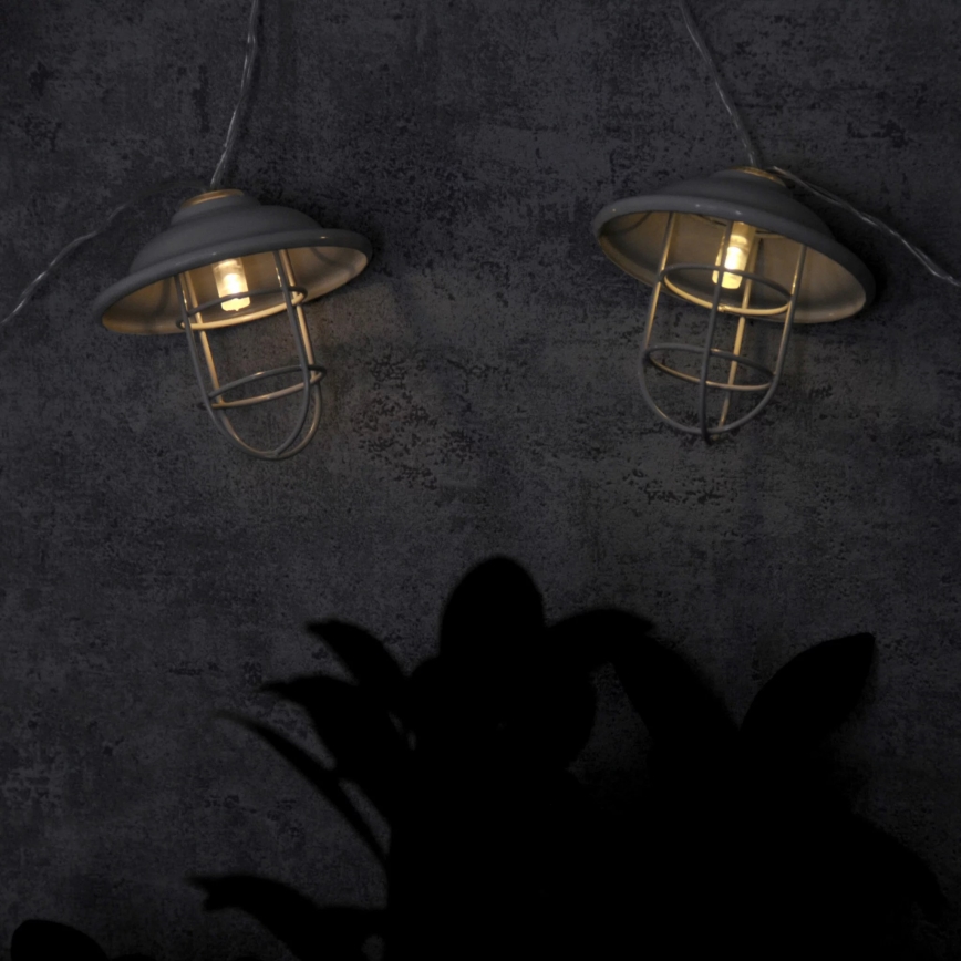 LED Utomhus dekorativbelysninging LOFT 10xLED/2xAA