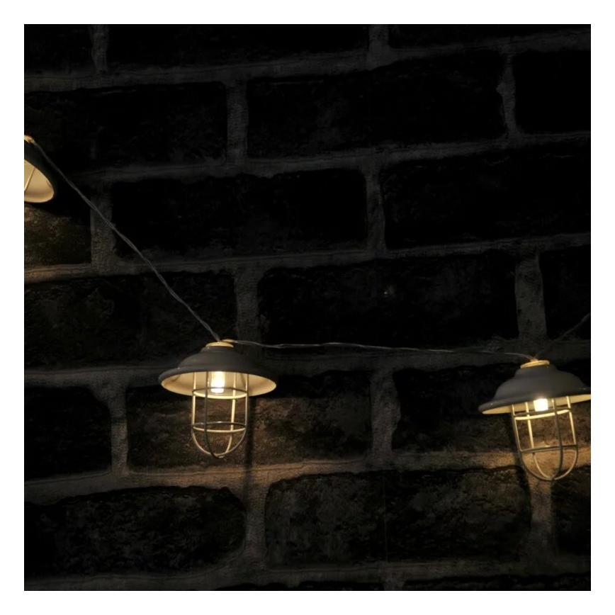 LED Utomhus dekorativbelysninging LOFT 10xLED/2xAA