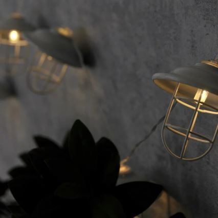 LED Utomhus dekorativbelysninging LOFT 10xLED/2xAA