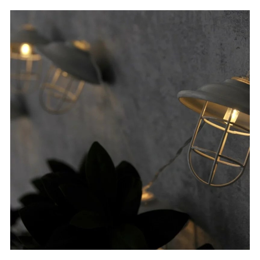LED Utomhus dekorativbelysninging LOFT 10xLED/2xAA