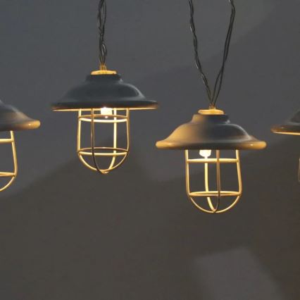 LED Utomhus dekorativbelysninging LOFT 10xLED/2xAA