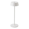 LED Utomhus dimbar touchuppladdningsbar bordslampa LED/2W/5V 4400 mAh IP54 vit