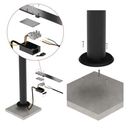 LED Utomhus flexibel lampa NIKA LED/12,5W/230V IP44 50 cm