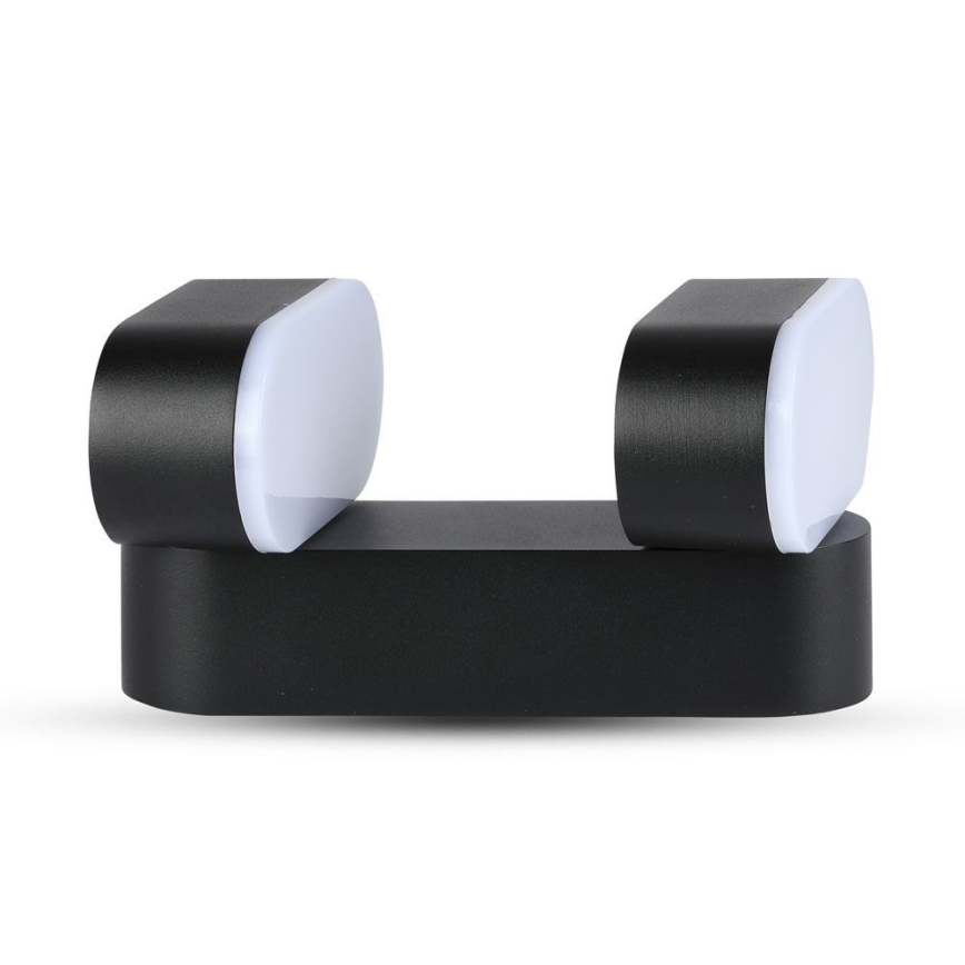 LED Utomhus flexibel vägglampa 2xLED / 12W / 230V IP65 svart