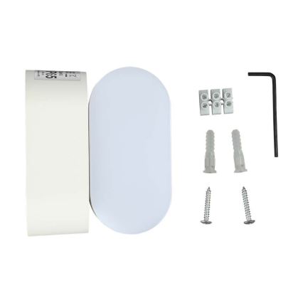 LED Utomhus flexibel vägglampa LED/5W/230V 3000K IP65 vit