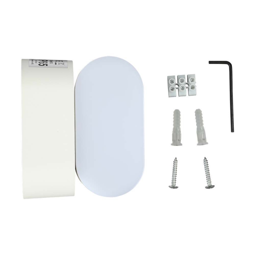 LED Utomhus flexibel vägglampa LED/5W/230V 3000K IP65 vit
