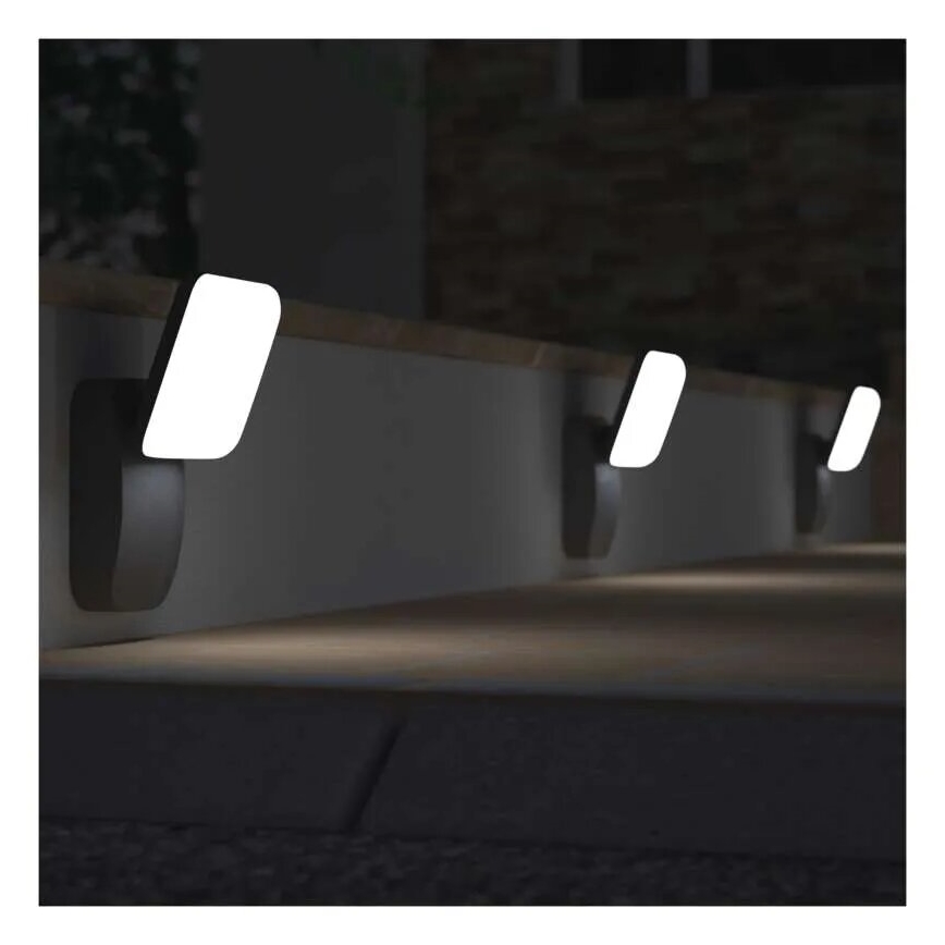 LED Utomhus flexibel vägglampa NIKA LED/12,5W/230V IP44