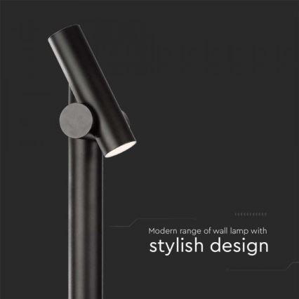 LED Utomhus flexible lampa LED/4W/230V 4000K IP44 100 cm svart