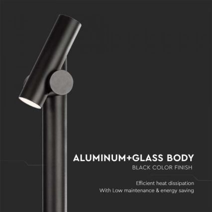 LED Utomhus flexible lampa LED/4W/230V 4000K IP44 100 cm svart