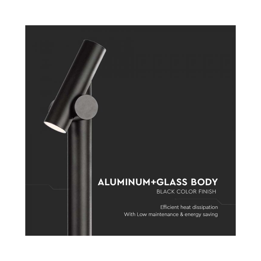 LED Utomhus flexible lampa LED/4W/230V 4000K IP44 100 cm svart