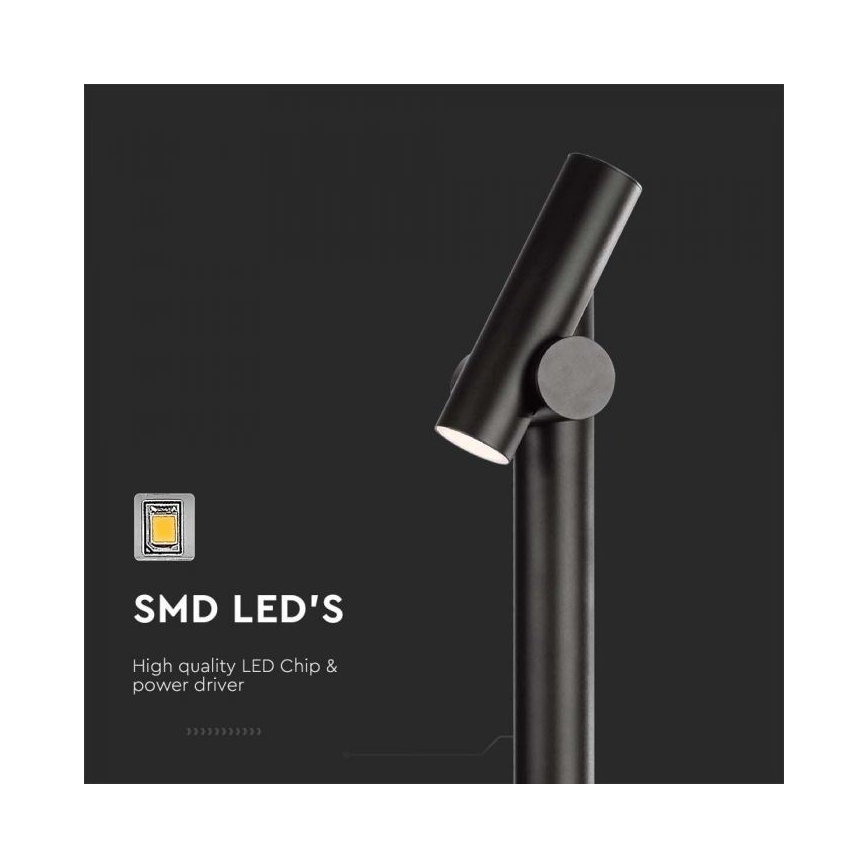 LED Utomhus flexible lampa LED/4W/230V 4000K IP44 100 cm svart