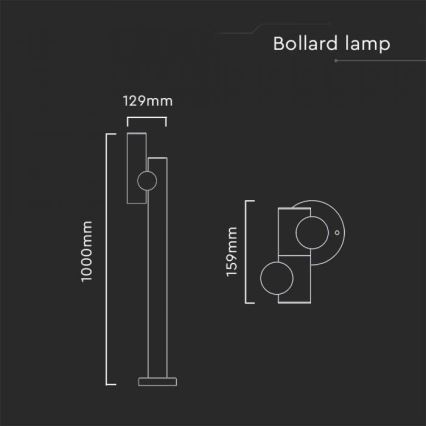 LED Utomhus flexible lampa LED/4W/230V 4000K IP44 100 cm vit