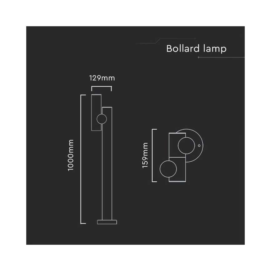 LED Utomhus flexible lampa LED/4W/230V 4000K IP44 100 cm vit