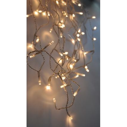 LED Utomhus Jul ljusgarding 360xLED/8 funktioner 15m IP44 varm vit