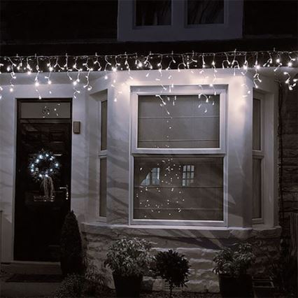LED Utomhus Jul ljusgarding 360xLED/8 funktioner 15m IP44 varm vit