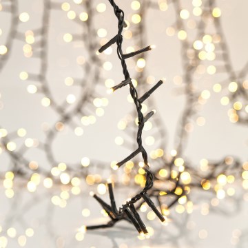 LED utomhus jul-ljusslinga SNAKE 800xLED/12W/230V 19,1 m IP44 varmvit