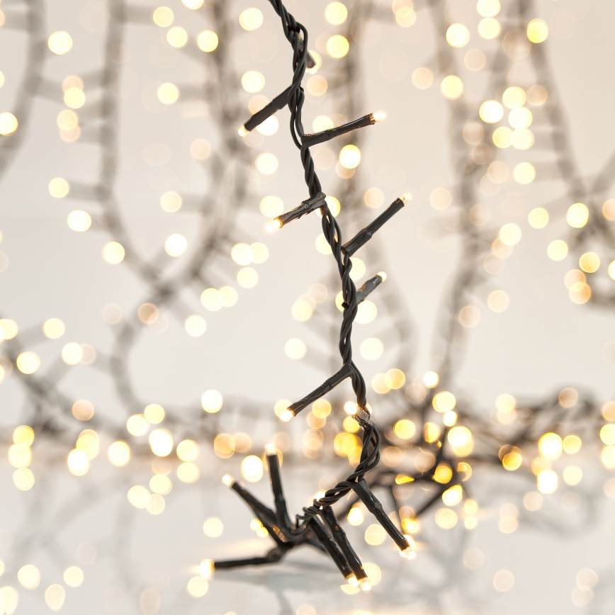 LED utomhus jul-ljusslinga SNAKE 800xLED/12W/230V 19,1 m IP44 varmvit