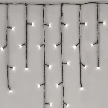 LED Utomhus julbelysning 100xLED/2,5x0,9m IP44 kallvit