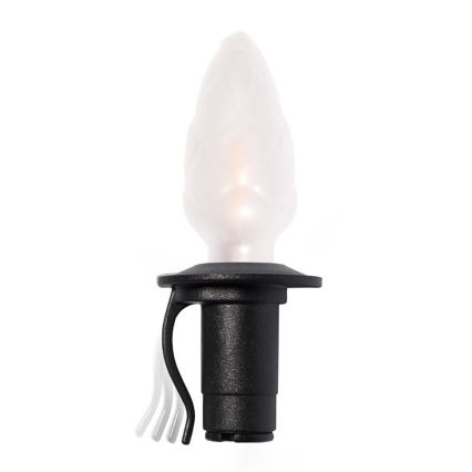 LED utomhusslinga för jul CONE FILAMENT 20xE10 19m, flerfärgad/varmvit, IP44, Tillverkad i Tjeckien