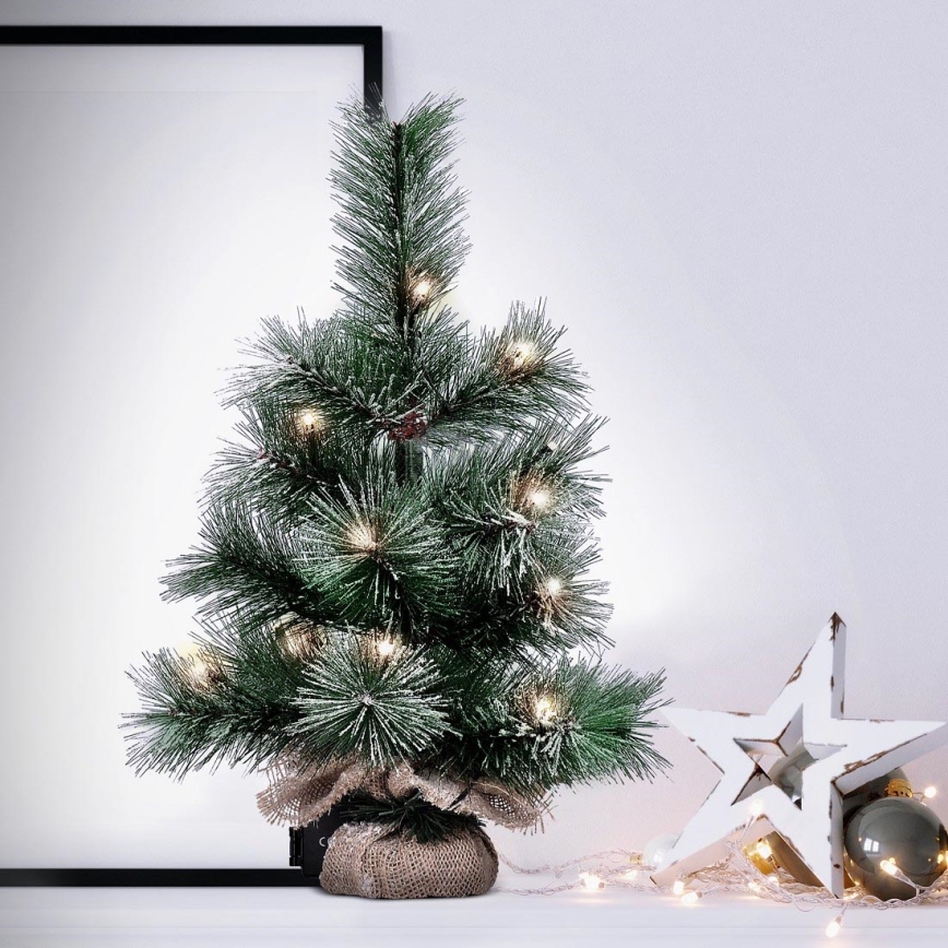LED utomhus juldekoration  15xLED/3xAA träd IP44