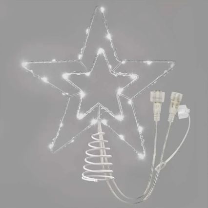 LED Utomhus juldekoration 30xLED/4W/30V IP44 kallvit