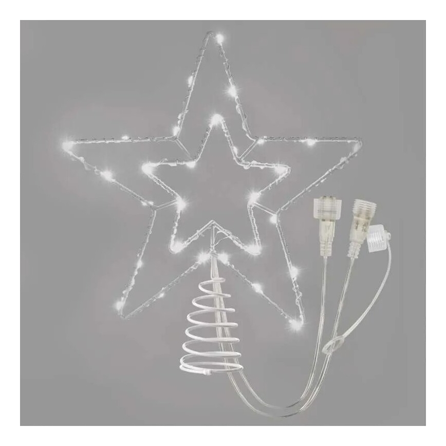 LED Utomhus juldekoration 30xLED/4W/30V IP44 kallvit