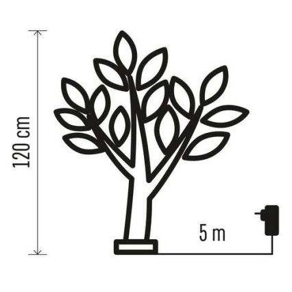 LED utomhus juldekoration  48xLED/3,6W/230V IP44