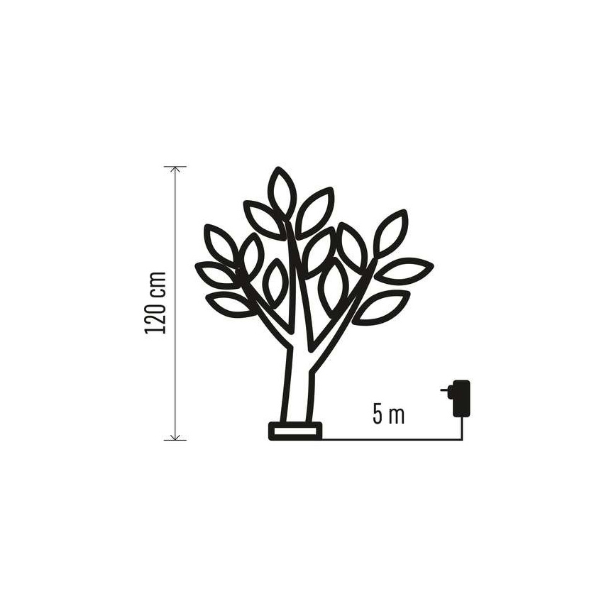 LED utomhus juldekoration  48xLED/3,6W/230V IP44